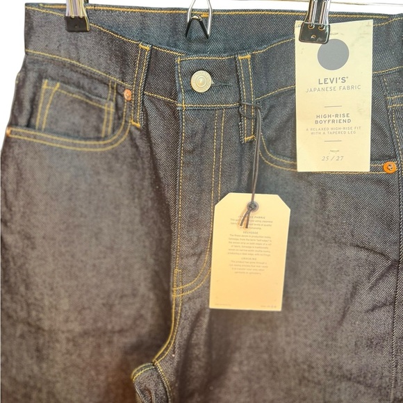 Levi's Japanese Selvedge High Rise Boyfriend Jeans - Picture 3 of 6